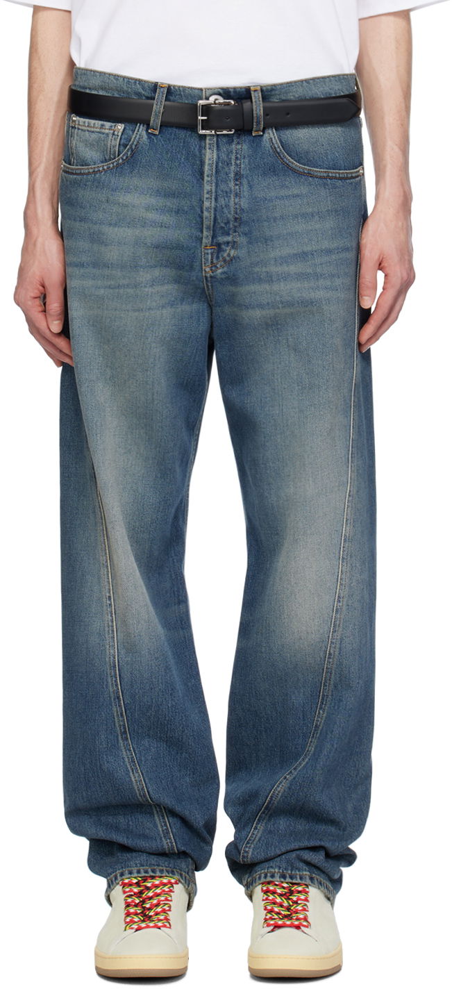 Jeans LANVIN Twisted Jeans Tummansininen | RM-TR0051-D069-P24