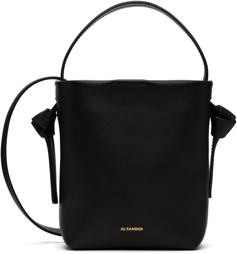 Käsilaukku Jil Sander Jil Sander Knot Mini Bag Musta | J07ZI0001_P6581