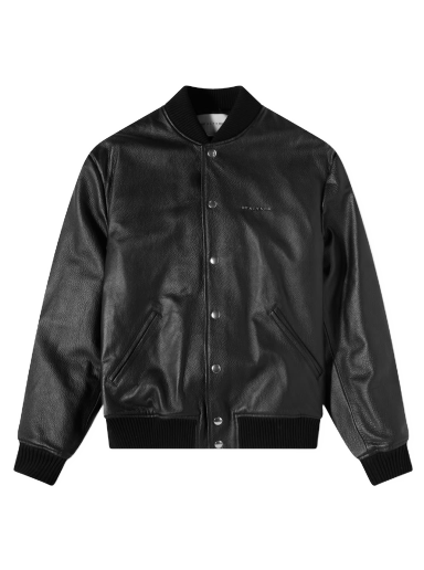 Takki 1017 ALYX 9SM Leather Varsity Jacket Musta | AAUOU0197LE01-BLK0001