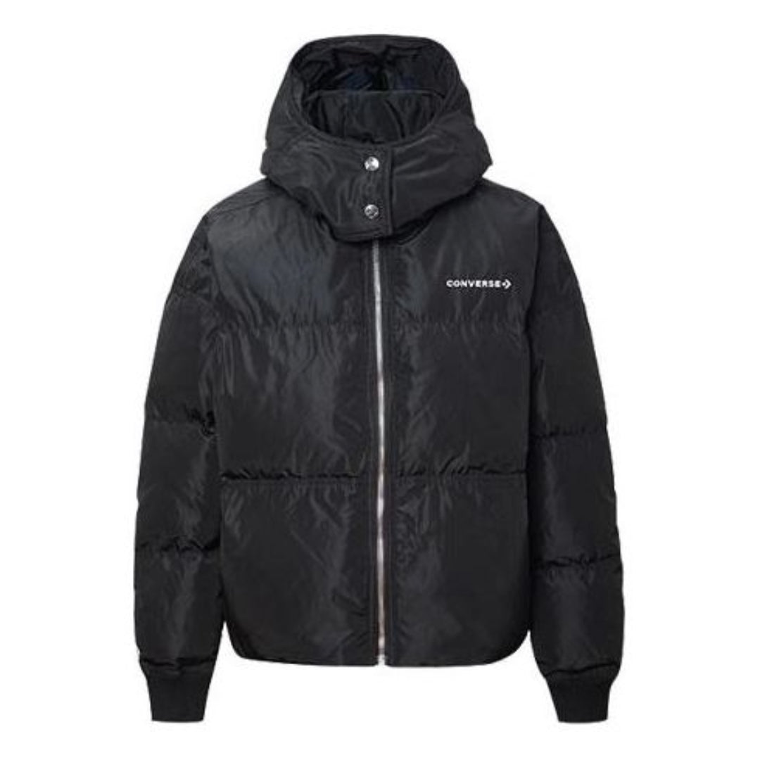Puffer takki Converse Oversized Puffer Jacket Musta | 10019787-A01, 0