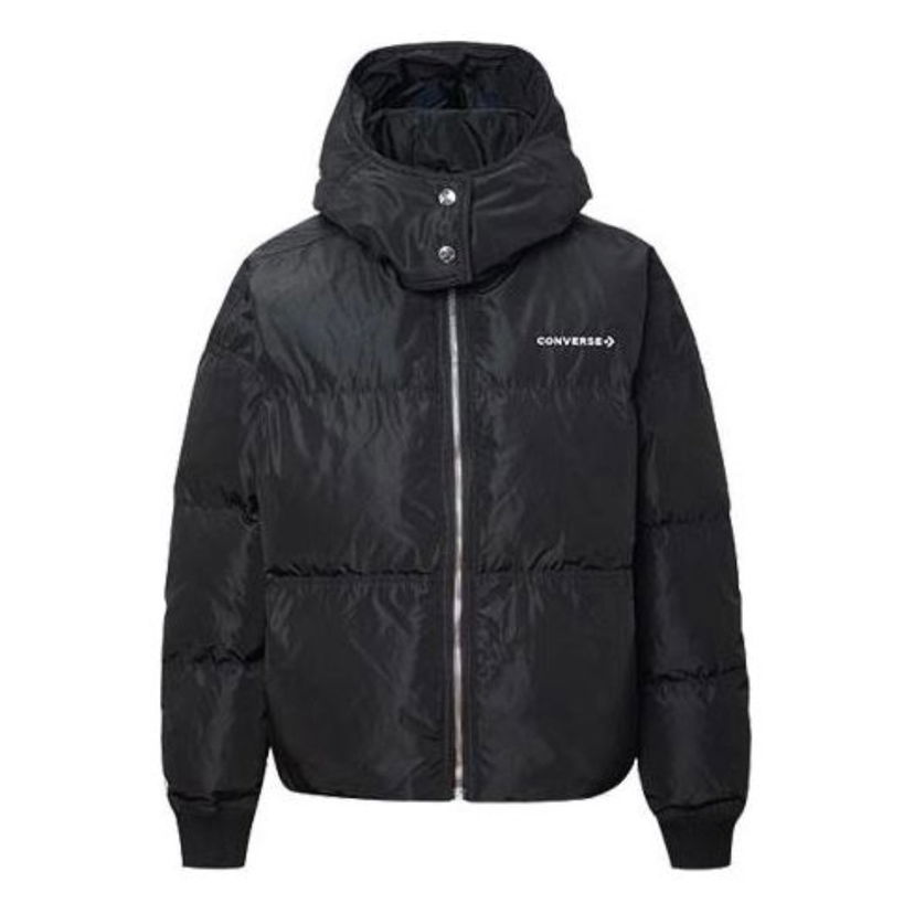 Puffer takki Converse Oversized Puffer Jacket Musta | 10019787-A01