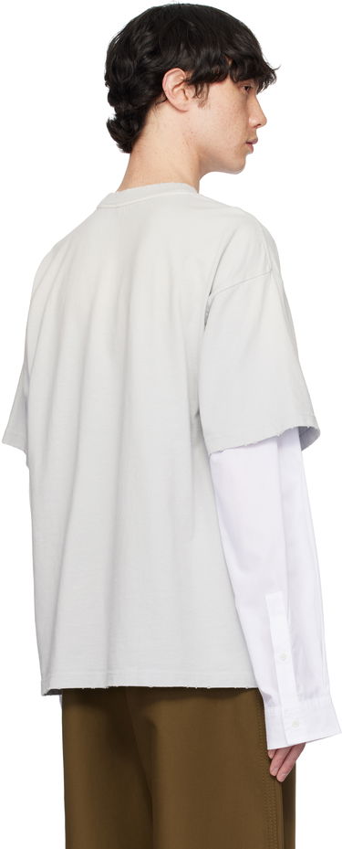 T-paita Acne Studios Acne Studios Layered Print T-Shirt Harmaa | CL0322-, 2