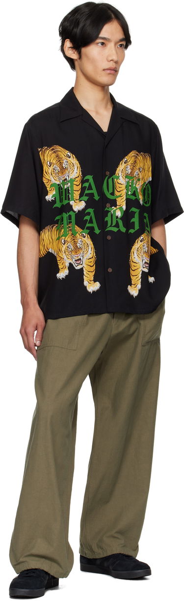 Paita WACKO MARIA WACKO MARIA Tim Lehi Tiger Print Shirt Musta | 25SS-WMS-HI07, 3