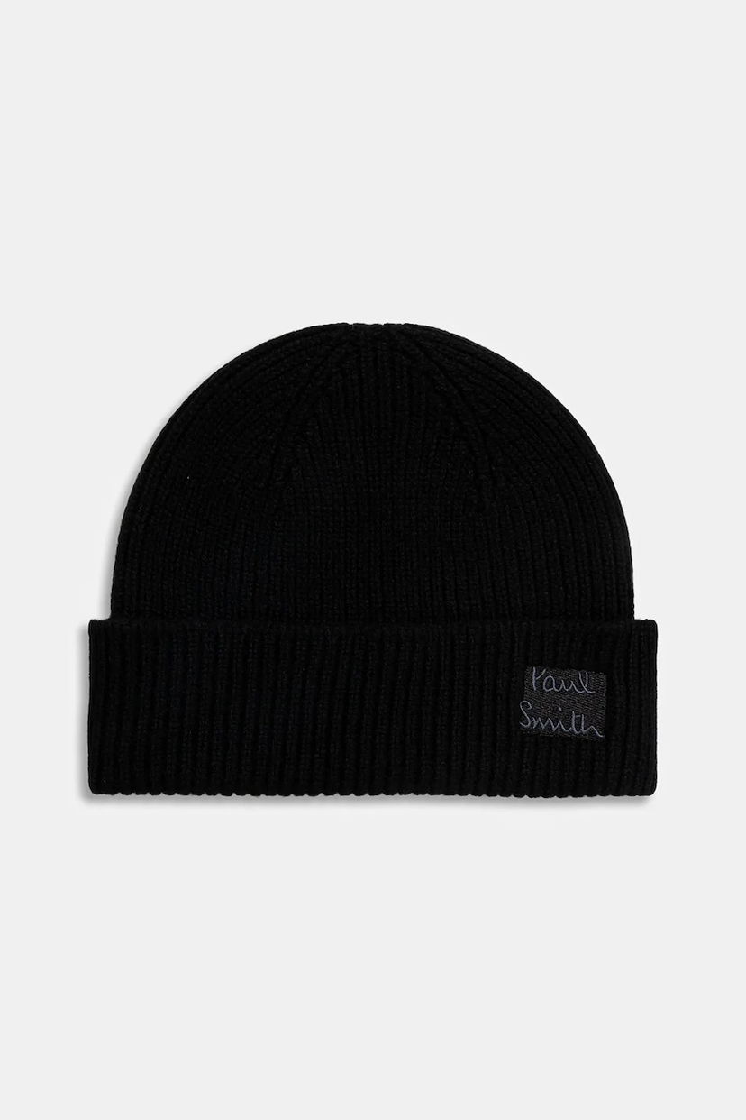 Pipo Paul Smith Paul Smith Wool Fisherman Beanie Musta | M1A.383MK.T719