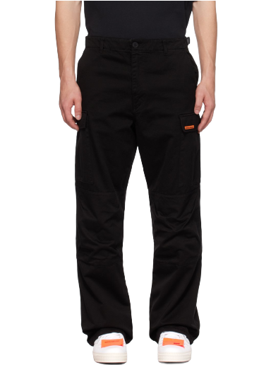 Cargo housut HERON PRESTON Vintage Wash Cargo Pants Musta | HMCF012F23FAB0031000
