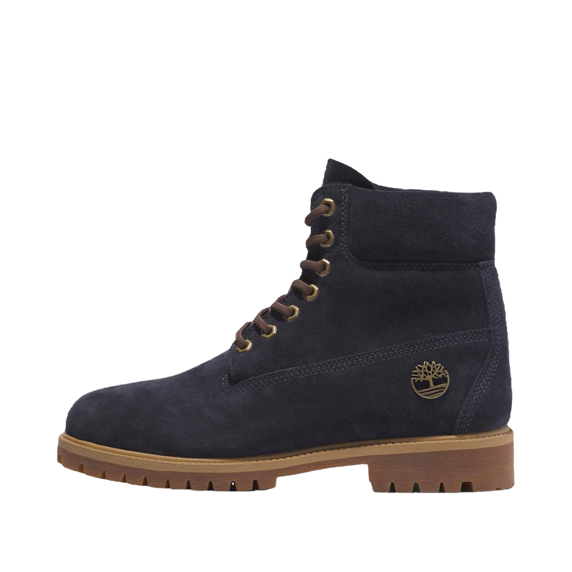 Tennarit ja kengät Timberland Heritage 6 Inch Lace Up Waterproof Dark Blue Suede Musta | TB0A6821-EP3