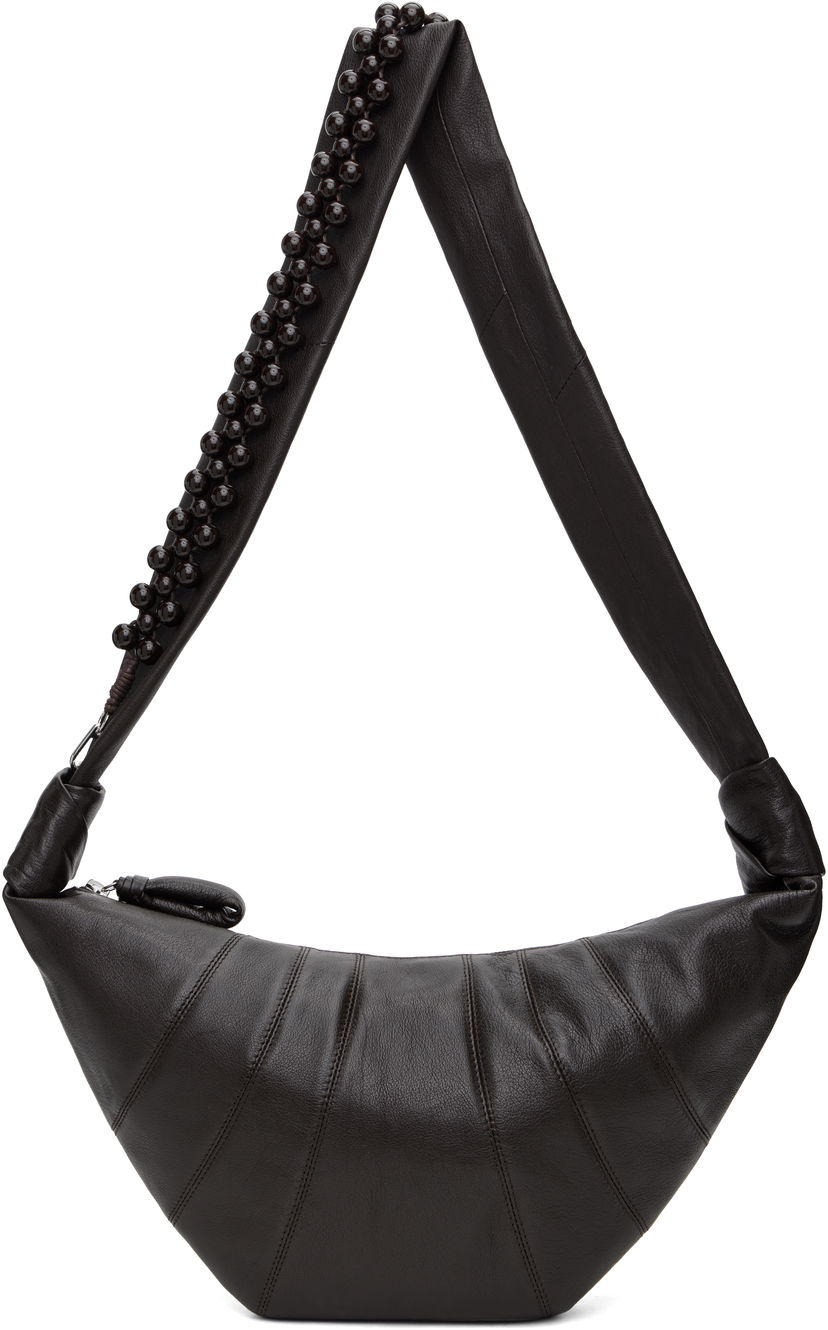 Olkalaukku LEMAIRE Lemaire Pearls Medium Croissant Bag Ruskea | BG0158 LL0131