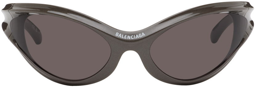 Aurinkolasit Balenciaga Dynamo Round Sunglasses Harmaa | BB0317S-003
