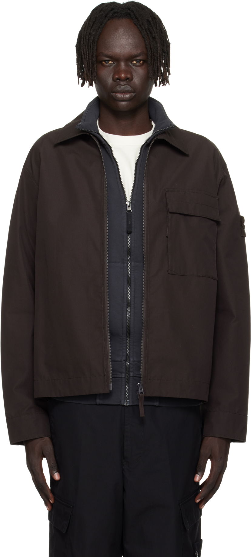 Takki Stone Island Stone Island Weatherproof Canvas Overshirt Ruskea | K2S15 1200018 S00F1