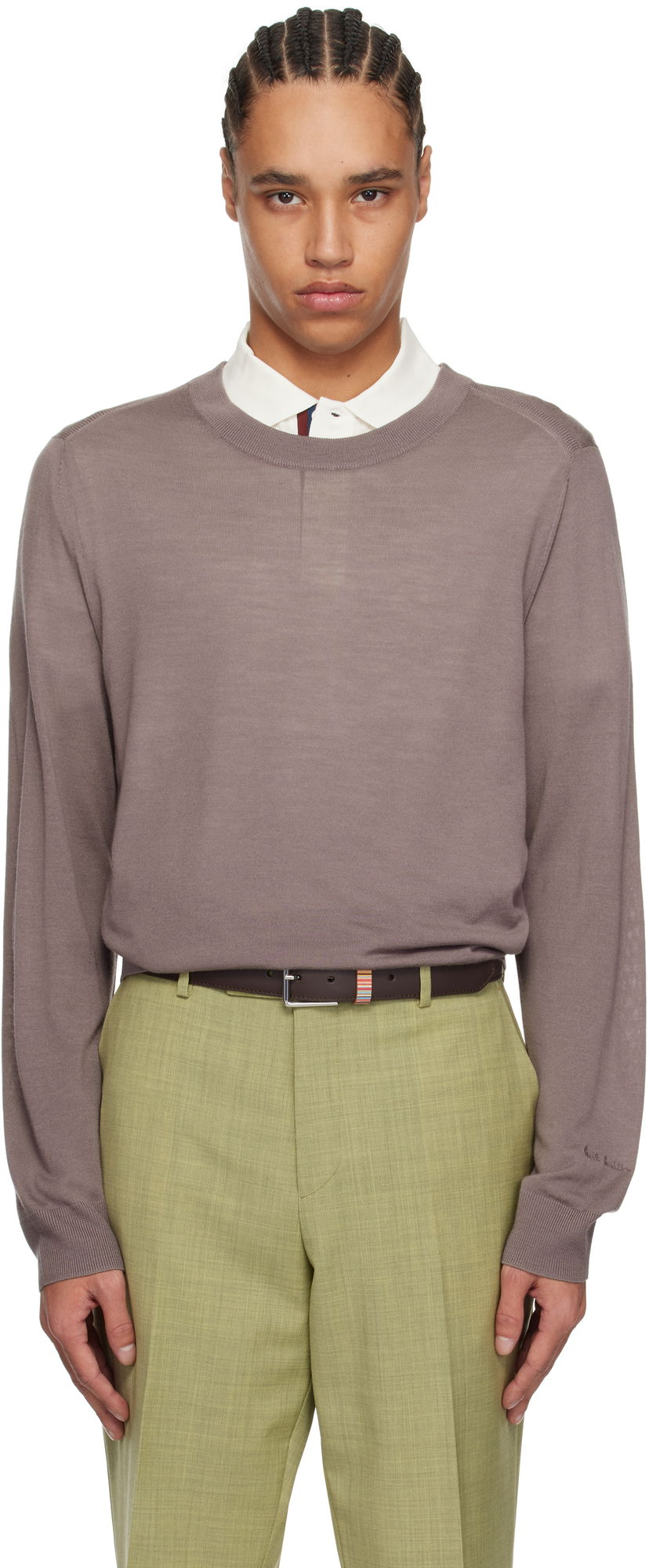 Villapaita Paul Smith Paul Smith Merino Wool Sweater Ruskea | M1R-238Z-P02093-55