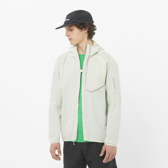 Tuulitakki Salomon Bonatti Trail Running Jacket Beige | LC2673500