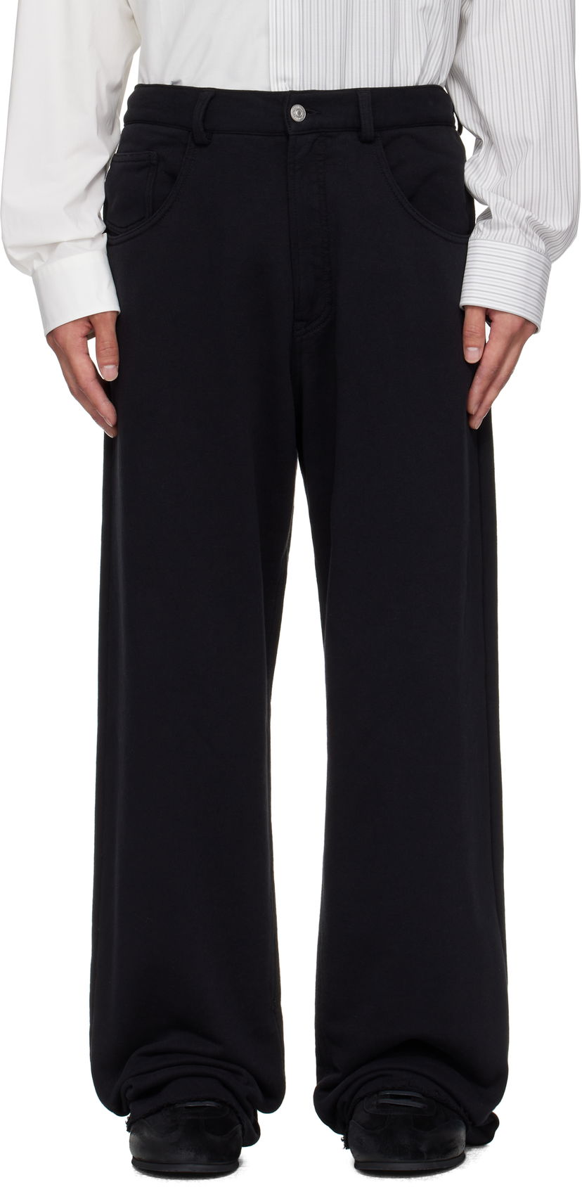 Housut Maison Margiela MM6 Maison Margiela Cotton Sweatpant Trousers Musta | SH0KA0056 M25014