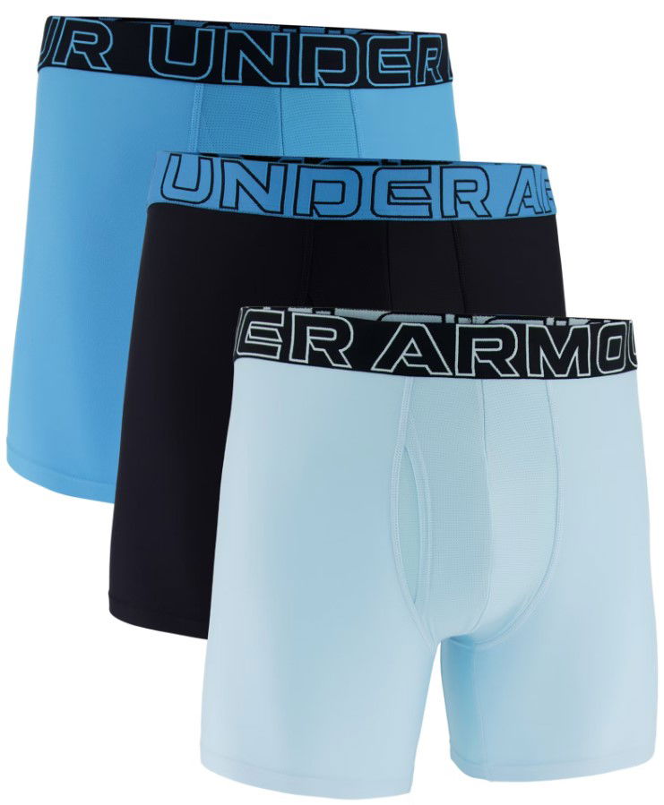 Nyrkkeilijät Under Armour Under Armour Performance Tech 6in Boxer Briefs - 3 Pack Musta | 1383878-494