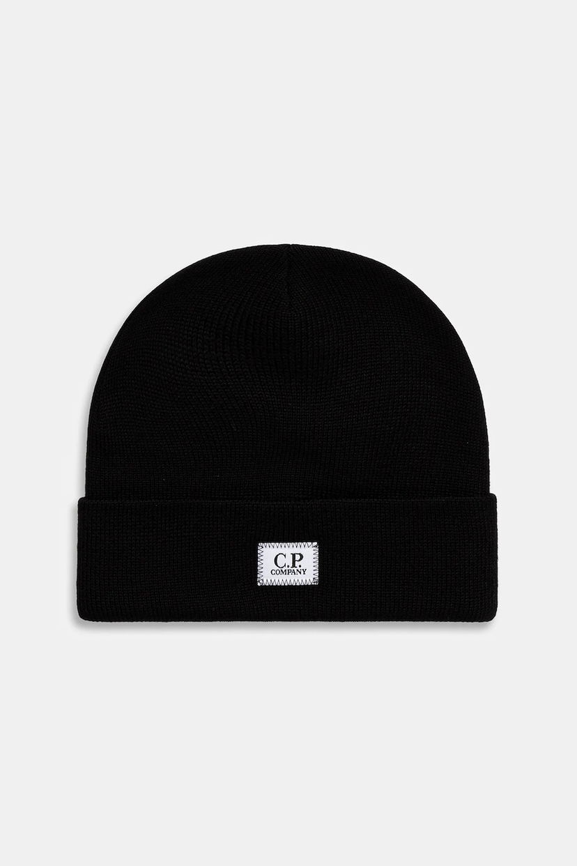 Pipo C.P. Company Wool Beanie Musta | 19CMAC305A005509A