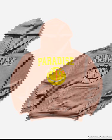 Huppari PARADIS3 Smiley Jesus Hoodie Ruskea | PASMILEYHOOD 2, 1