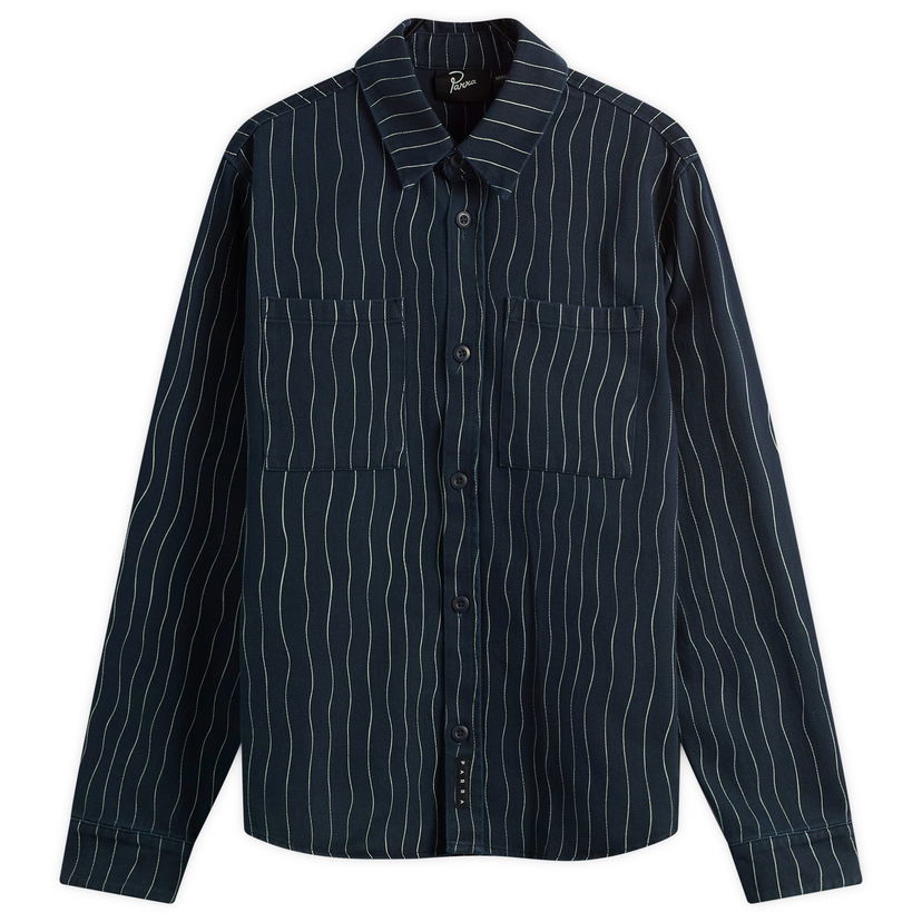 Paita By Parra Parra Meandering Lines Shirt, Size Large Tummansininen | 54236-NBL
