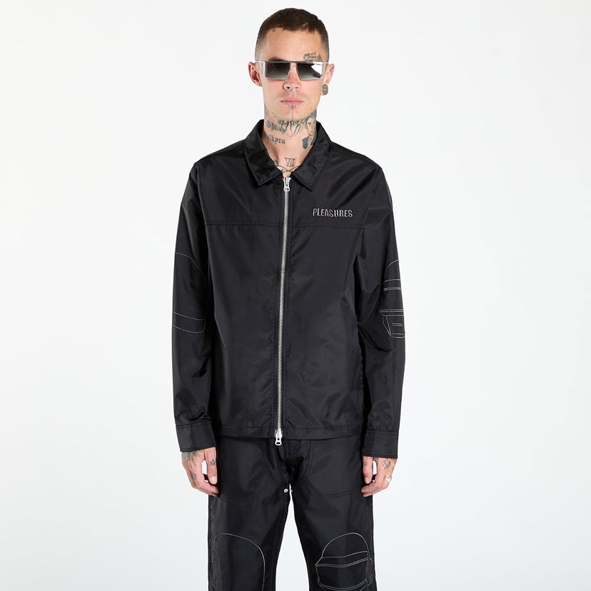 Takki Pleasures PLEASURES Daft Club Helmets Nylon Work Jacket Musta | P25DP008-BLACK
