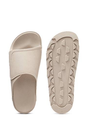 Asusteet BOSS Faux-Suede Slides Valkoinen | 50548704, 1