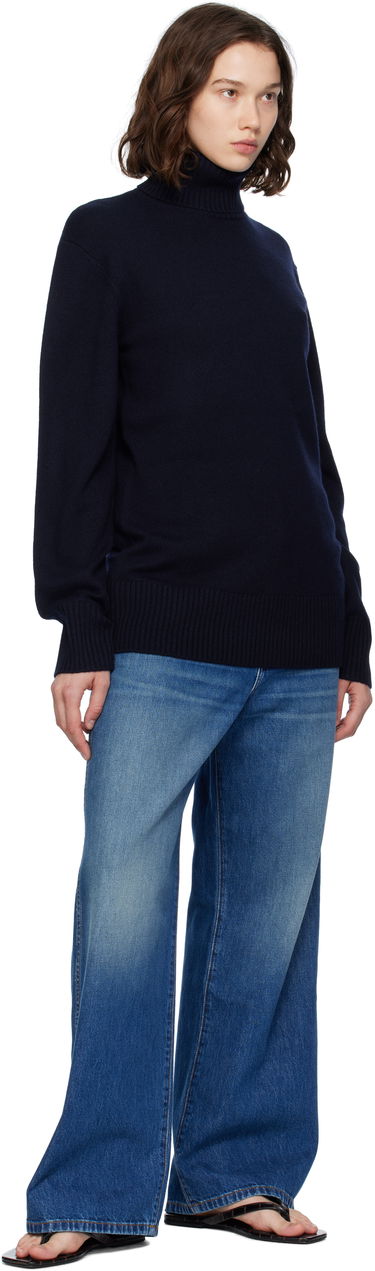 Villapaita TOTEME TOTEME Cashmere Turtleneck Sweater Tummansininen | 252-WRT0474-YA0016, 3