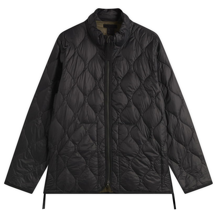Puffer takki TAION Military Hi-Neck Zip Softshell Down Jacket Size Small Musta | TAION-102ALSZML-1-BLK