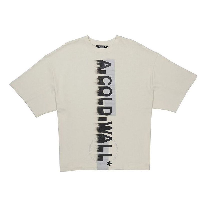 T-paita A-COLD-WALL* A-COLD-WALL* Brushed Logo T-Shirt Valkoinen | ACWMTS066-BONE