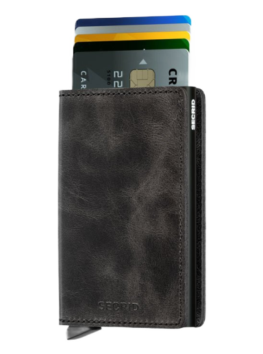 Lompakko Secrid Slimwallet Vintage Musta | SV-BLACK