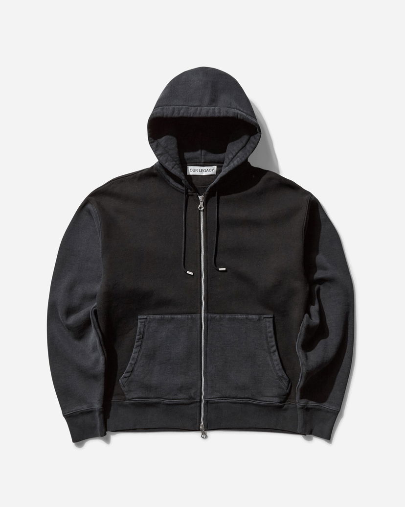 Huppari OUR LEGACY Rascal Zip Hoodie Musta | M2256RP 001