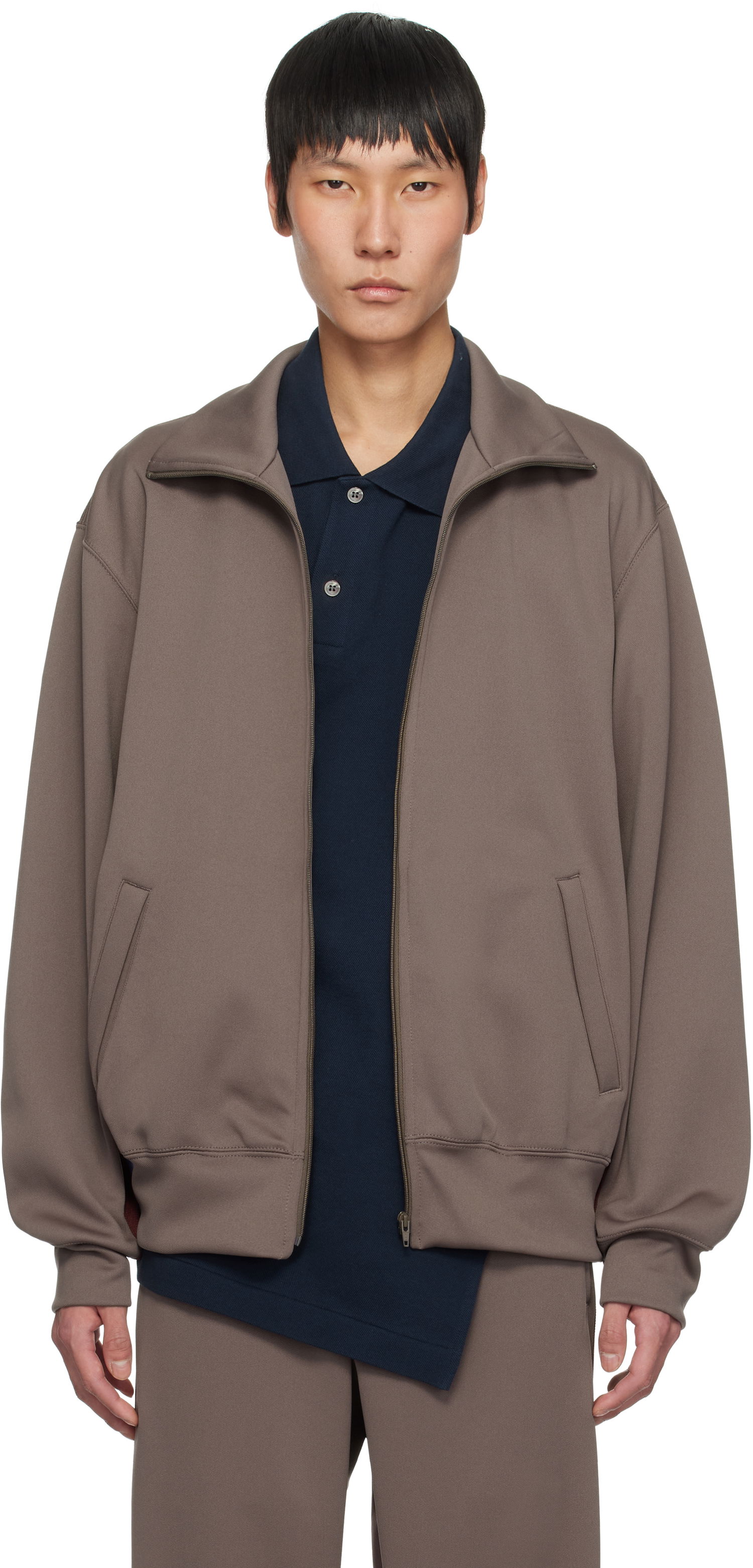 Takki Comme des Garçons CDG Homme Deux Striped Track Jacket Ruskea | DO-T022-051, 0