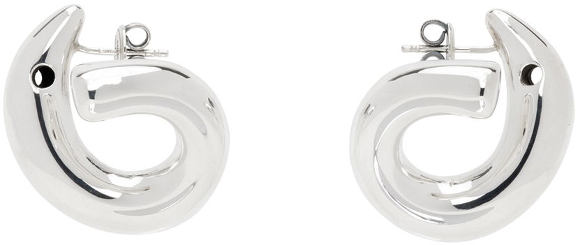 Korvakorut Bottega Veneta Polished Silver Earrings Metallinen | 795603 V5070