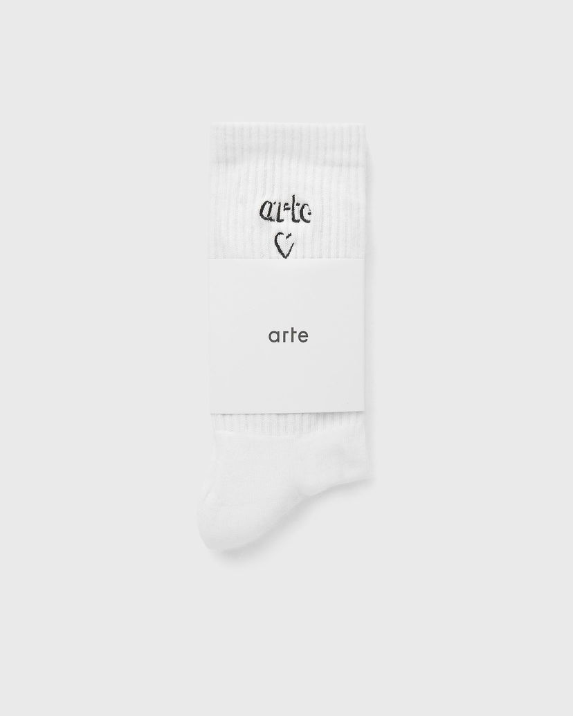 Sukat Arte Antwerp Arte Heart Logo Socks Valkoinen | AW25-241M-100