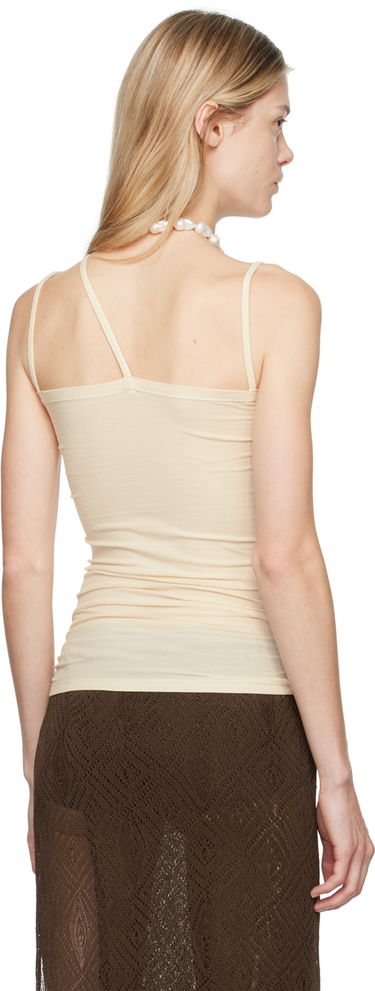 Tankkitoppi Baserange Baserange Nida Asymmetric Tank Top Beige | TONI-RB-000, 2