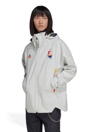 Tuulitakki adidas Originals MYSHELTER Belgium Jacket Valkoinen | HE1438
