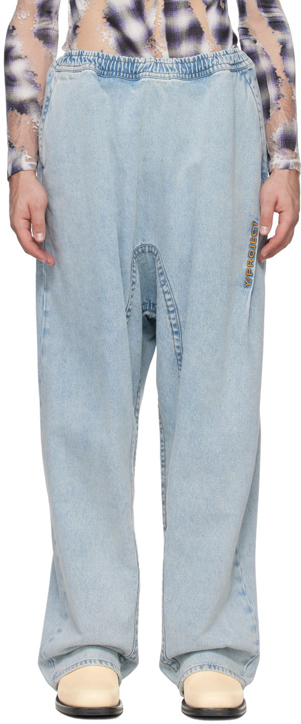Jeans Y/PROJECT Blue Souffle Jeans Sininen | 207PA012