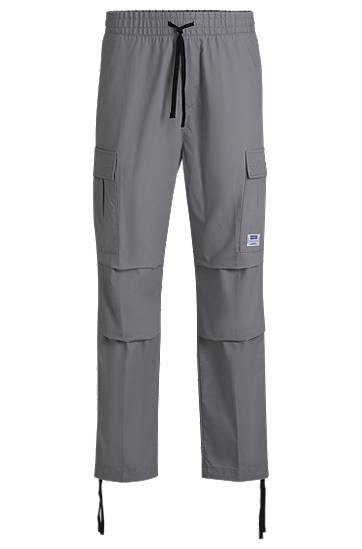 Cargo housut BOSS Relaxed Fit Cargo Trousers Harmaa | 50517923
