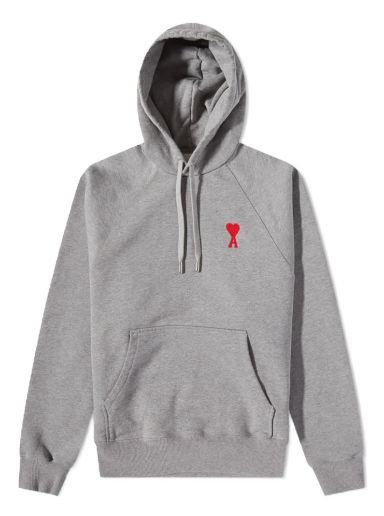 Huppari AMI Heavy Fleece Small A Heart Popover Hoody Harmaa | USW204-747-0501