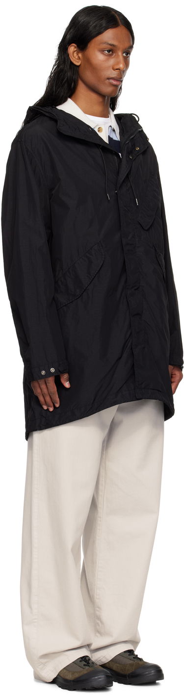 Tuulitakki C.P. Company C.P. Company Flatt Nylon Goggle Fishtail Parka Musta | 18CMOW064A-005991G, 1