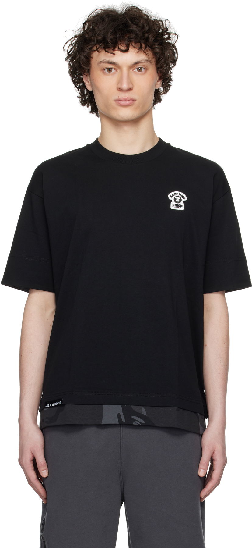 T-paita AAPE by A Bathing Ape AAPE by A Bathing Ape Fancy Main T-Shirt Musta | AAPTEM1652XXNBKX