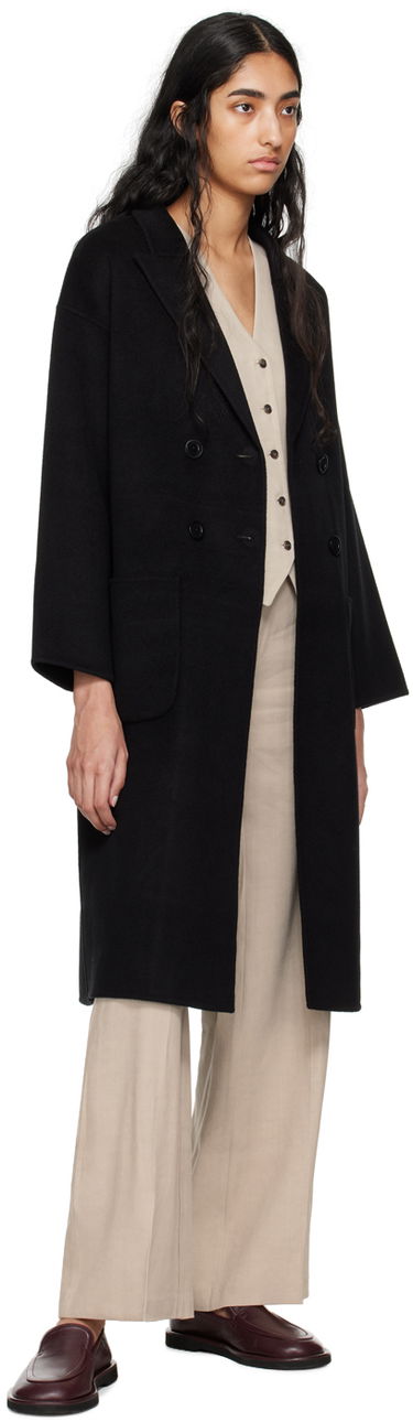Takit Anine Bing Dylan Double-Breasted Wool Coat Musta | A-01-4001-000, 3