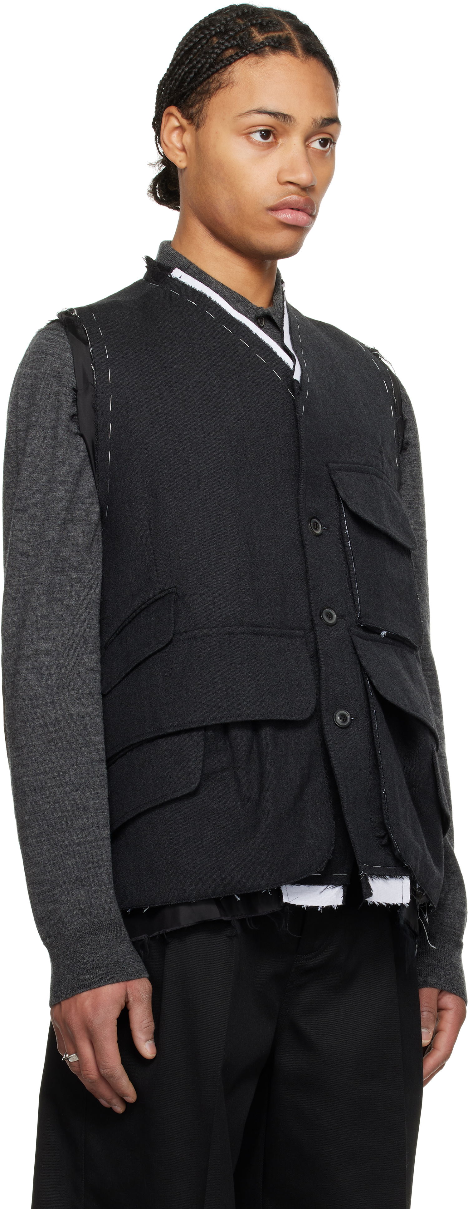 Liivi Maison Margiela Maison Margiela Wool Vest Musta | S50FB0109 S44578, 1
