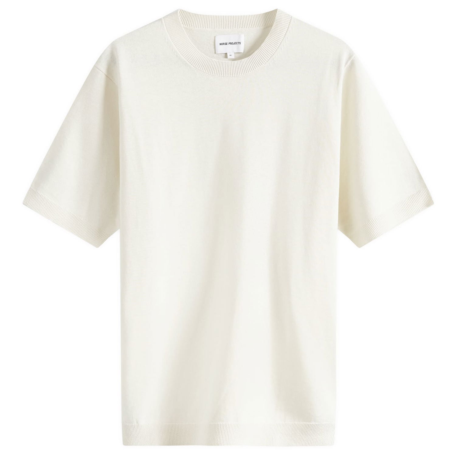 T-paita NORSE PROJECTS Rhys Knitted Valkoinen | N45-0600-0219, 0