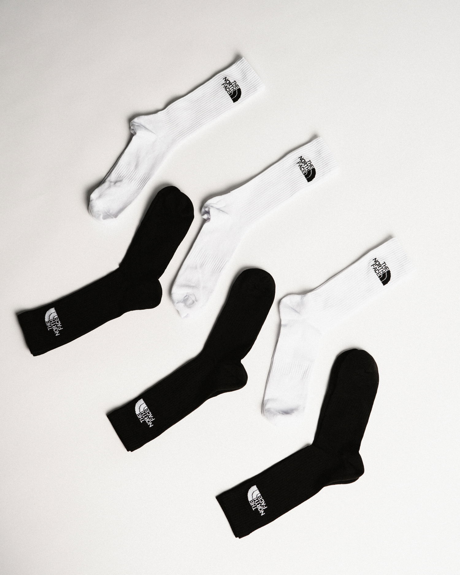 Sukat The North Face Multi Sport Cush Crew Sock 3-Pack Musta | NF0A882HJK31, 1