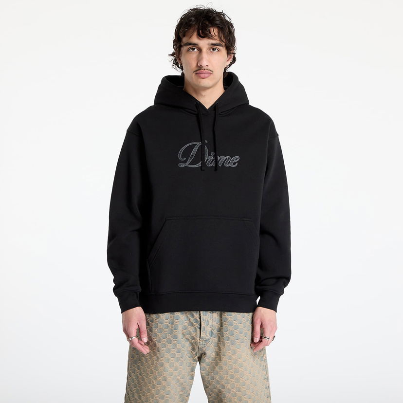 Huppari Dime Cursive Logo Hoodie Musta | DIME2SP2544BLK