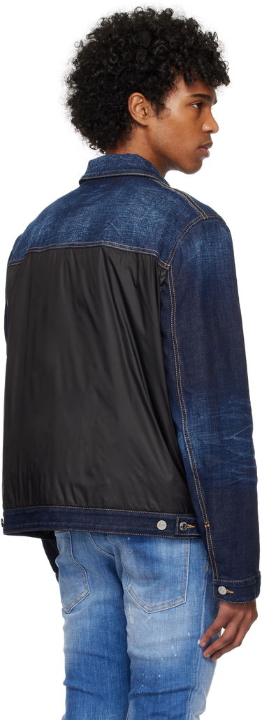 Takki DSQUARED2 Dsquared2 Denim Puffer Jacket Sininen | S74AM1576_S30664, 2