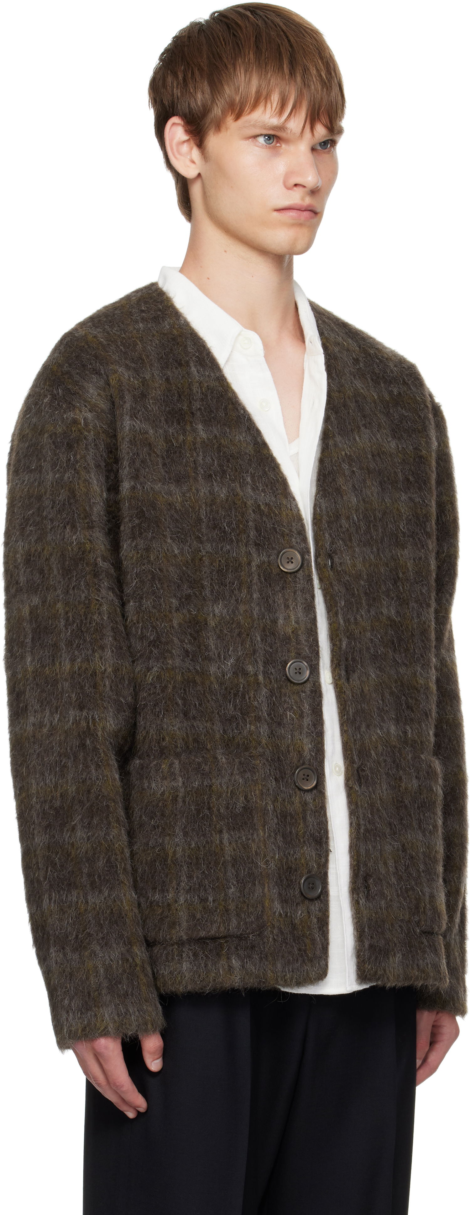 Villapaita OUR LEGACY OUR LEGACY Wool Cardigan Ruskea | M4256CD, 1