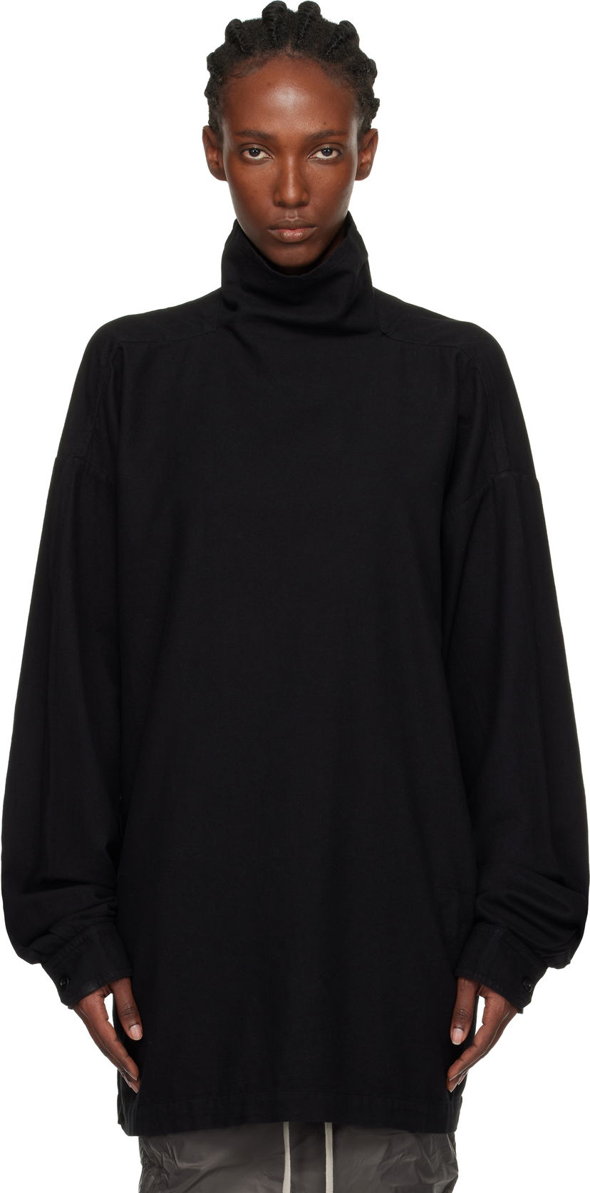 Villapaita Rick Owens DRKSHDW Concordians Jumbo Turtleneck Musta | DS02E7505 CFL