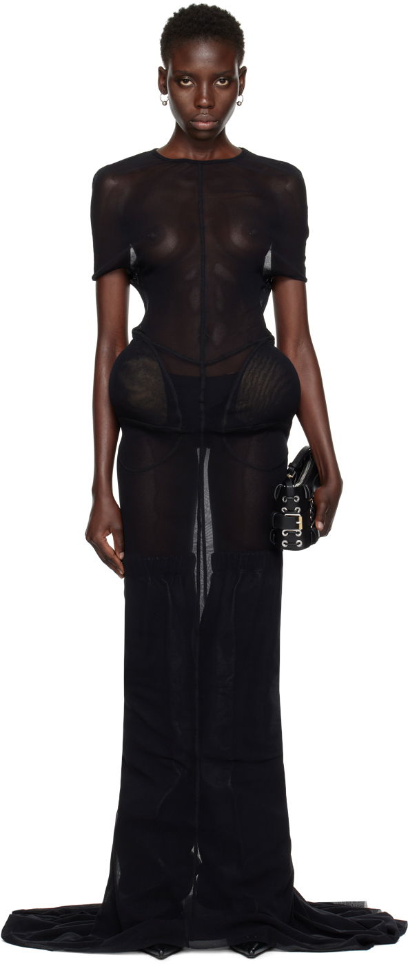 Mekko Jean Paul Gaultier Jean Paul Gaultier Shayne Oliver Edition Maxi Dress Musta | 24/27-F-RO249-T001-00