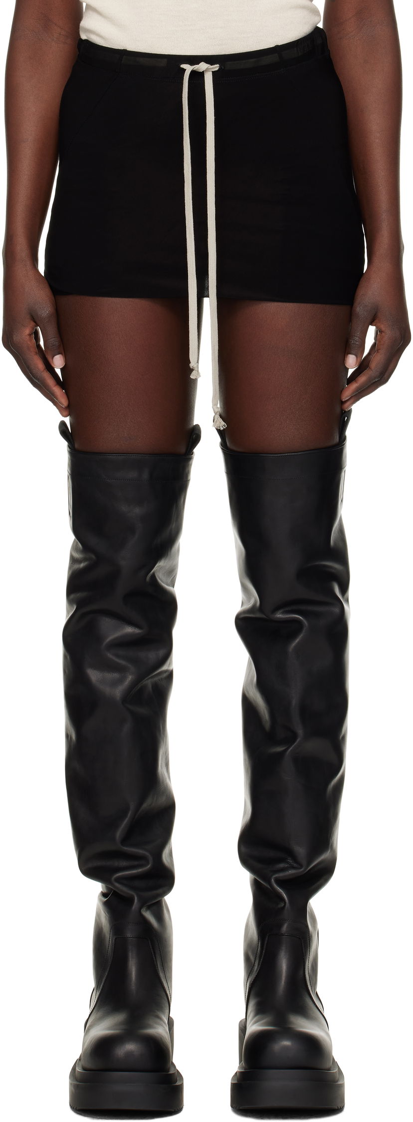 Hame Rick Owens Rick Owens Hollywood Bud Shorts Musta | RP01E7314 BZ