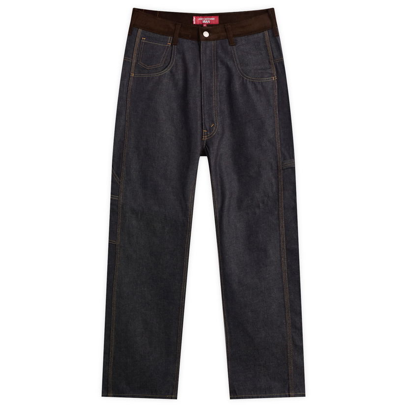 Jeans Junya Watanabe Junya Watanabe MAN x Levis Leather Patch Jeans, Size Large Sininen | WP-P203-051-1