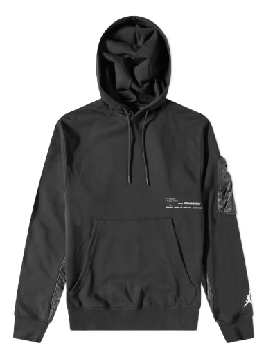 Huppari Jordan 23 Engineered Popover Fleece Hoodie Musta | DM1859-010