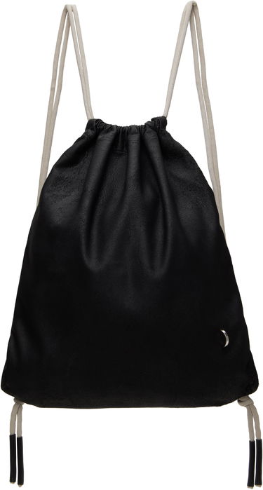 Gymsack Rick Owens Rick Owens Hollywood Drawstring Backpack Musta | RA01E0675 LCN, 0